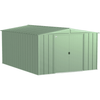 Image of Shelterlogic Sheds and Storage 10 ft. x 14 ft. Arrow Classic Steel Storage Shed Sage Green by Shelterlogic 026862114556 CLG1014SG 10 ft. x 14 ft. Arrow Classic Steel Storage Shed Sage Green CLG1014SG