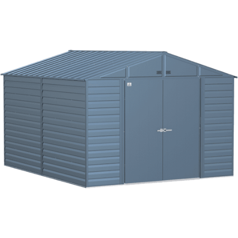 Shelterlogic Sheds and Storage 10x12, Blue Grey Arrow Select Steel Storage Shed by Shelterlogic 026862115065 SCG1012BG
