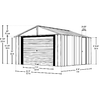 Image of Shelterlogic Sheds and Storage 12 ft. x 10 ft., Flute Grey Murryhill Steel Storage Building by Shelterlogic 026862113160 BGR1210FG 12 x 10 ft., Flute Grey Murryhill Steel Storage Building SKU BGR1210FG