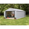 Image of Shelterlogic Sheds and Storage 12 ft. x 17 ft., Flute Grey Murryhill Steel Storage Building by Shelterlogic 026862113177 BGR1217FG 12 ft. x 17 ft., Flute Grey Murryhill Steel Storage Building BGR1217FG