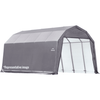 Image of Shelterlogic Sheds and Storage 12 ft. x 20 ft. x 11 ft. Standard PE 9 oz. Green ShelterCoat Custom Barn Shelter by Shelterlogic 677599900549 90054 12 ft. x 20 ft. x 11 ft. Standard PE 9 oz. Green ShelterCoat SKU 90054
