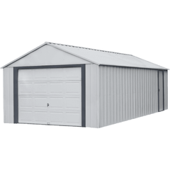 Shelterlogic Sheds and Storage 12 ft. x 24 ft., Flute Grey Murryhill Steel Storage Building by Shelterlogic 026862113184 BGR1224FG 12 ft. x 24 ft., Flute Grey Murryhill Steel Storage Building BGR1224FG