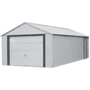 Image of Shelterlogic Sheds and Storage 12 ft. x 24 ft., Flute Grey Murryhill Steel Storage Building by Shelterlogic 026862113184 BGR1224FG 12 ft. x 24 ft., Flute Grey Murryhill Steel Storage Building BGR1224FG
