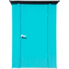 Image of Shelterlogic Sheds and Storage 4 ft. x 3 ft. Teal and Anthracite Spacemaker Patio Steel Storage Shed by Shelterlogic 026862113726 CY43T21 4 ft. x 3 ft. Teal and Anthracite Spacemaker Patio Steel Storage Shed