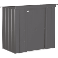 Shelterlogic Sheds and Storage 6 ft. x 4 ft., Charcoal Arrow Classic Steel Storage Shed by Shelterlogic 026862114051 CLP64CC 6 ft. x 4 ft., Charcoal Arrow Classic Steel Storage Shed SKU CLP64CC