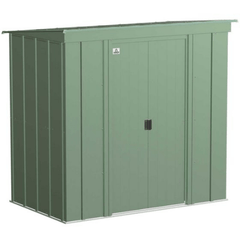Shelterlogic Sheds and Storage 6 ft. x 4 ft., Sage Green Arrow Classic Steel Storage Shed by Shelterlogic 026862114563 CLP64SG 6 ft. x 4 ft., Sage Green Arrow Classic Steel Storage Shed SKU CLP64SG
