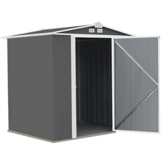 6 ft. x 5 ft. Charcoal with Cream Trim EZEE Shed® Steel Storage Shed by Shelterlogic