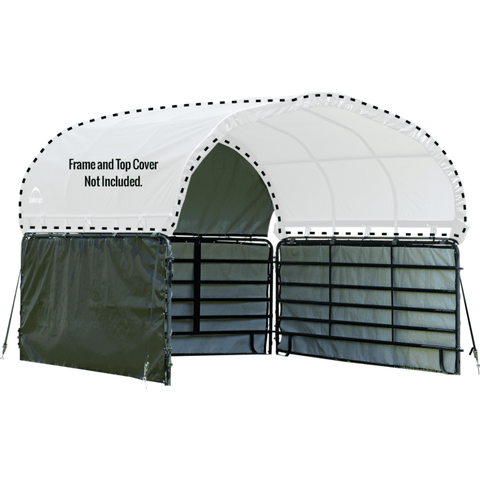 Shelterlogic Sheds and Storage Green 10 x 10 ft. Enclosure Kit for Corral Shelter by Shelterlogic 677599514838 51483