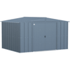 Image of Shelterlogic Sheds, Garages & Carports 10 ft. x 8 ft., Blue Grey Arrow Classic Steel Storage Shed by Shelterlogic 026862114334 CLG108BG 10 ft. x 8 ft., Blue Grey Arrow Classic Steel Storage Shed CLG108BG