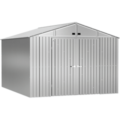 Shelterlogic Sheds, Garages & Carports 10ft x 10ft. x 8ft. Galvalume Arrow Elite Steel Storage Shed by Shelterlogic 10 ft. x 10 ft. x 8 ft. Commander™ Series Storage Building CHD1010-A