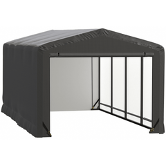 Shelterlogic Sheds, Garages & Carports 10x18x8 Gray ShelterTube Wind and Snow-Load Rated Garage by Shelterlogic 781880249269 SQAACC0103C01001808 10x18x8 Gray ShelterTube Wind and Snow-Load Rated Garage Shelterlogic