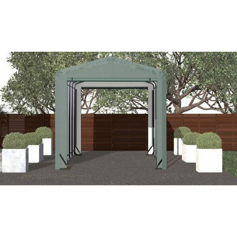 Shelterlogic Sheds, Garages & Carports 10x23x10 Green ShelterTube Wind and Snow-Load Rated Garage by Shelterlogic 781880263913 SQAACC0104C01002310 10x23x10 Green ShelterTube Wind & Snow-Load Rated Garage Shelterlogic