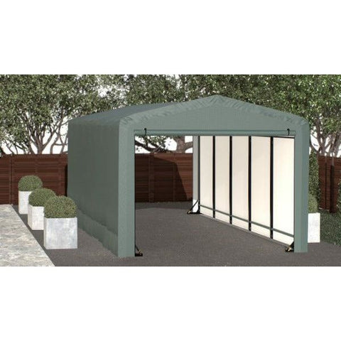Shelterlogic Sheds, Garages & Carports 10x23x8 Green ShelterTube Wind and Snow-Load Rated Garage by Shelterlogic 781880263920 SQAACC0104C01002308 10x23x8 Green ShelterTube Wind and Snow-Load Rated Garage Shelterlogic
