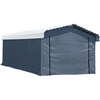 Image of Shelterlogic Sheds, Garages & Carports 12 ft. x 20 ft. Gray Enclosure Kit for Arrow Carport by Shelterlogic 781880200673 10181
