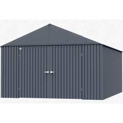12ft x 12ft Anthracite Arrow Elite Steel Storage Shed by Shelterlogic