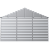 Image of Shelterlogic Sheds, Garages & Carports 12ft x 12ft Flute Grey Arrow Select Steel Storage Shed by Shelterlogic 781880208396 SCG1212FG