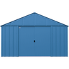 Image of Shelterlogic Sheds, Garages & Carports 12ft x 12ft. x 8 ft. Blue Grey Arrow Classic Metal Shed by Shelterlogic CLG1212BG 12ft x 12ft. x 8 ft. Blue Grey  Classic Metal Shed by Shelterlogic