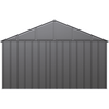 Image of Shelterlogic Sheds, Garages & Carports 12ft x 12ft. x 8 ft. Charcoal Arrow Classic Metal Shed by Shelterlogic 781880200666 CLG1212CC 12ft x 12ft. x 8 ft. Charcoal Classic Metal Shed by Shelterlogic