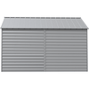 Image of Shelterlogic Sheds, Garages & Carports 12ft x 12ft x 8ft Flute Grey Arrow Select Steel Storage Shed by Shelterlogic SCG1212FG