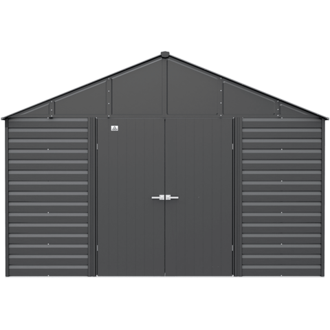 Shelterlogic Sheds, Garages & Carports 12ft. x 12ft. x 8x Charcoal Arrow Select Steel Storage Shed by Shelterlogic 12ft. x 12ft. x 8x Blue Grey Arrow Select Steel Storage by Shelterlogic