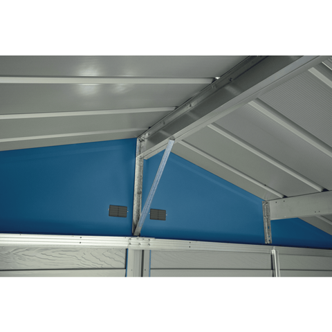 Shelterlogic Sheds, Garages & Carports 12ft x 14ft Blue Grey Arrow Select Steel Storage Shed by Shelterlogic 781880208532 SCG1214BG