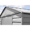 Image of Shelterlogic Sheds, Garages & Carports 12ft x 14ft Flute Grey Arrow Select Steel Storage Shed by Shelterlogic 781880213130 SCG1214FG
