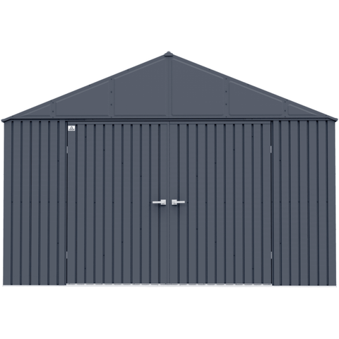 Shelterlogic Sheds, Garages & Carports 12ft x 14ft. x 8 ft. Anthracite Arrow Classic Metal Shed by Shelterlogic EG1214AN 12ft x 14ft. x 8 ft. Anthracite  Classic Metal Shed Shelterlogic