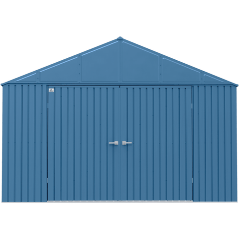 Shelterlogic Sheds, Garages & Carports 12ft x 14ft. x 8 ft. Blue Grey Arrow Classic Metal Shed by Shelterlogic 12ft x 14ft. x 8 ft. Blue Grey  Classic Metal Shed Shelterlogic