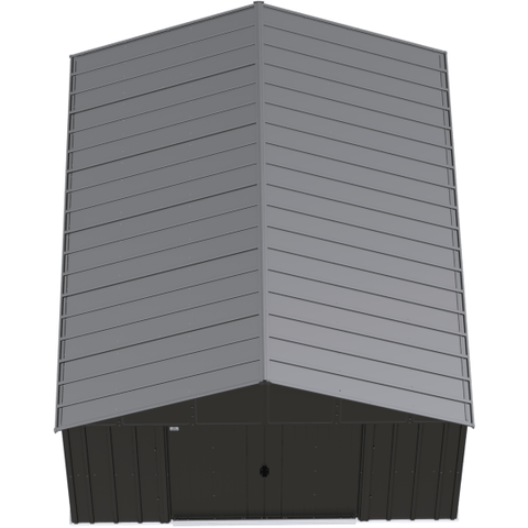 Shelterlogic Sheds, Garages & Carports 12ft x 14ft. x 8 ft. Charcoal Arrow Classic Metal Shed by Shelterlogic 781880200314 CLG1214CC