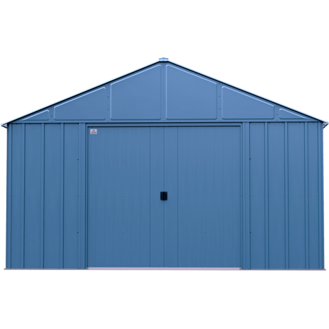 Shelterlogic Sheds, Garages & Carports 12ft x 15ft. x 8 ft. Blue Grey Arrow Classic Metal Shed by Shelterlogic CLG1214BG 12ft x 15ft. x 8 ft. Blue Grey Classic Metal Shed Shelterlogic