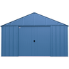 Image of Shelterlogic Sheds, Garages & Carports 12ft x 15ft. x 8 ft. Blue Grey Arrow Classic Metal Shed by Shelterlogic CLG1214BG 12ft x 15ft. x 8 ft. Blue Grey Classic Metal Shed Shelterlogic