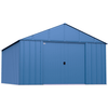 Image of Shelterlogic Sheds, Garages & Carports 12ft x 15ft. x 8 ft. Blue Grey Arrow Classic Metal Shed by Shelterlogic CLG1214BG 12ft x 15ft. x 8 ft. Blue Grey Classic Metal Shed Shelterlogic