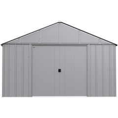 12ft x 15ft. x 8 ft. Flute Grey Arrow Classic Metal Shed by Shelterlogic