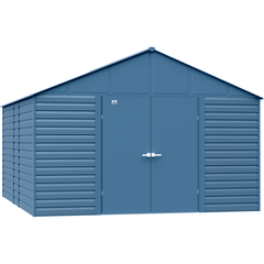 Shelterlogic Sheds, Garages & Carports 12ft. x 15ft. x 8x Blue Grey Arrow Select Steel Storage Shed by Shelterlogic SCG1214BG 12ft. x 12ft. x 8x Blue Grey Arrow Select Steel Storage by Shelterlogic