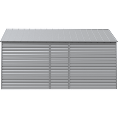 12ft x 14ft Flute Grey Arrow Select Steel Storage Shed by Shelterlogic