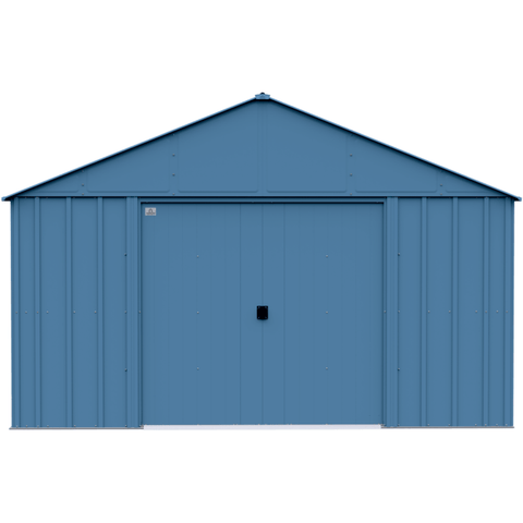 Shelterlogic Sheds, Garages & Carports 12ft x 17ft. x 8 ft. Blue Grey Arrow Classic Metal Shed by Shelterlogic 026862123008 CLG1217BG 12ft x 17ft. x 8 ft. Blue Grey Arrow Classic Metal Shed Shelterlogic