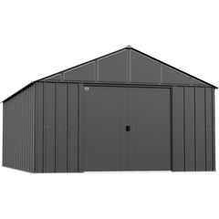 Shelterlogic Sheds, Garages & Carports 12ft x 17ft. x 8 ft.  Charcoal Arrow Classic Metal Shed by Shelterlogic