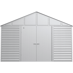 12ft x 17ft Flute Grey Arrow Select Steel Storage Shed by Shelterlogic