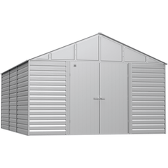 Shelterlogic Sheds, Garages & Carports 12ft x 17ft  8ft Flute Grey Arrow Select Steel Storage Shed by Shelterlogic SCG1217FG