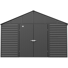 12ft x 17ft Charcoal Arrow Select Steel Storage Shed by Shelterlogic