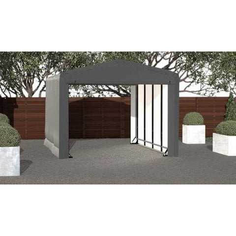 Shelterlogic Sheds, Garages & Carports 12x18x10 Gray ShelterTube Wind and Snow-Load Rated Garage by Shelterlogic 781880252016 SQAACC0103C01201810 12x18x10 Gray ShelterTube Wind and Snow-Load Rated Garage Shelterlogic
