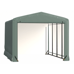Shelterlogic Sheds, Garages & Carports 12x18x10 Green ShelterTube Wind and Snow-Load Rated Garage by Shelterlogic 781880250739 SQAACC0104C01201810 12x18x10 Green ShelterTube Wind & Snow-Load Rated Garage Shelterlogic