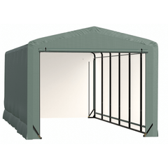 Shelterlogic Sheds, Garages & Carports 12x27x10 Green ShelterTube Wind and Snow-Load Rated Garage by Shelterlogic 781880263524 SQAACC0104C01202710 12x27x10 Green ShelterTube Wind & Snow-Load Rated Garage Shelterlogic