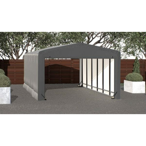 12x27x8 Gray ShelterTube Wind and Snow-Load Rated Garage by Shelterlogic