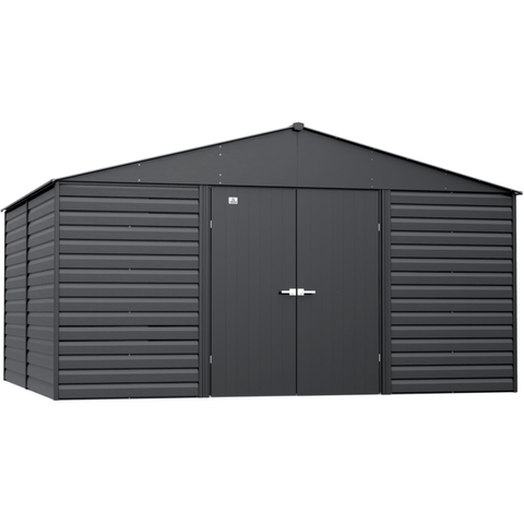 Shelterlogic Sheds, Garages & Carports 14ft x 12ft 8ft Charcoal Arrow Select Steel Storage Shed Shelterlogic SCG1412CC