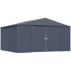 Shelterlogic Sheds, Garages & Carports 14ft x 12ft Anthracite Arrow Elite Steel Storage Shed by Shelterlogic