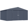 Image of Shelterlogic Sheds, Garages & Carports 14ft x 12ft Anthracite Arrow Elite Steel Storage Shed by Shelterlogic