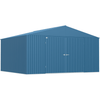 Image of Shelterlogic Sheds, Garages & Carports 14ft x 12ft Blue Grey Arrow Elite Steel Storage Shed by Shelterlogic EG1412BG
