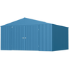 Image of Shelterlogic Sheds, Garages & Carports 14ft x 12ft Blue Grey Arrow Elite Steel Storage Shed by Shelterlogic EG1412BG