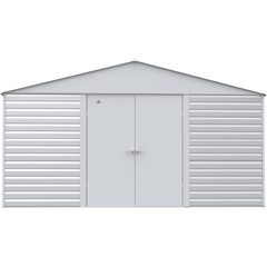 14ft x 12ft Flute Grey Arrow Select Steel Storage Shed by Shelterlogic